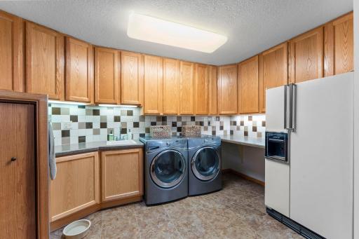 The handy additional fridge is included