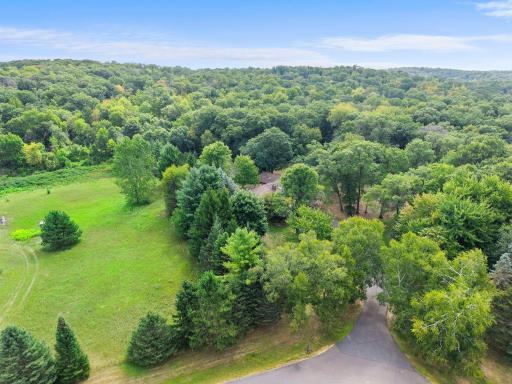 Trees and nature surround this stunning 7.59 acre property