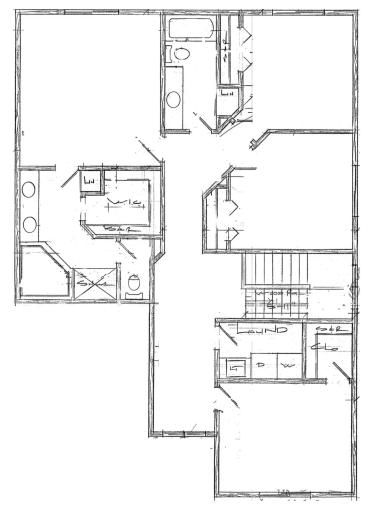 Upper level floor plan