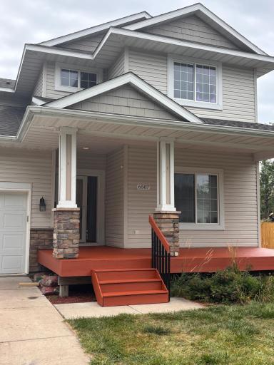 Welcoming covered front porch
