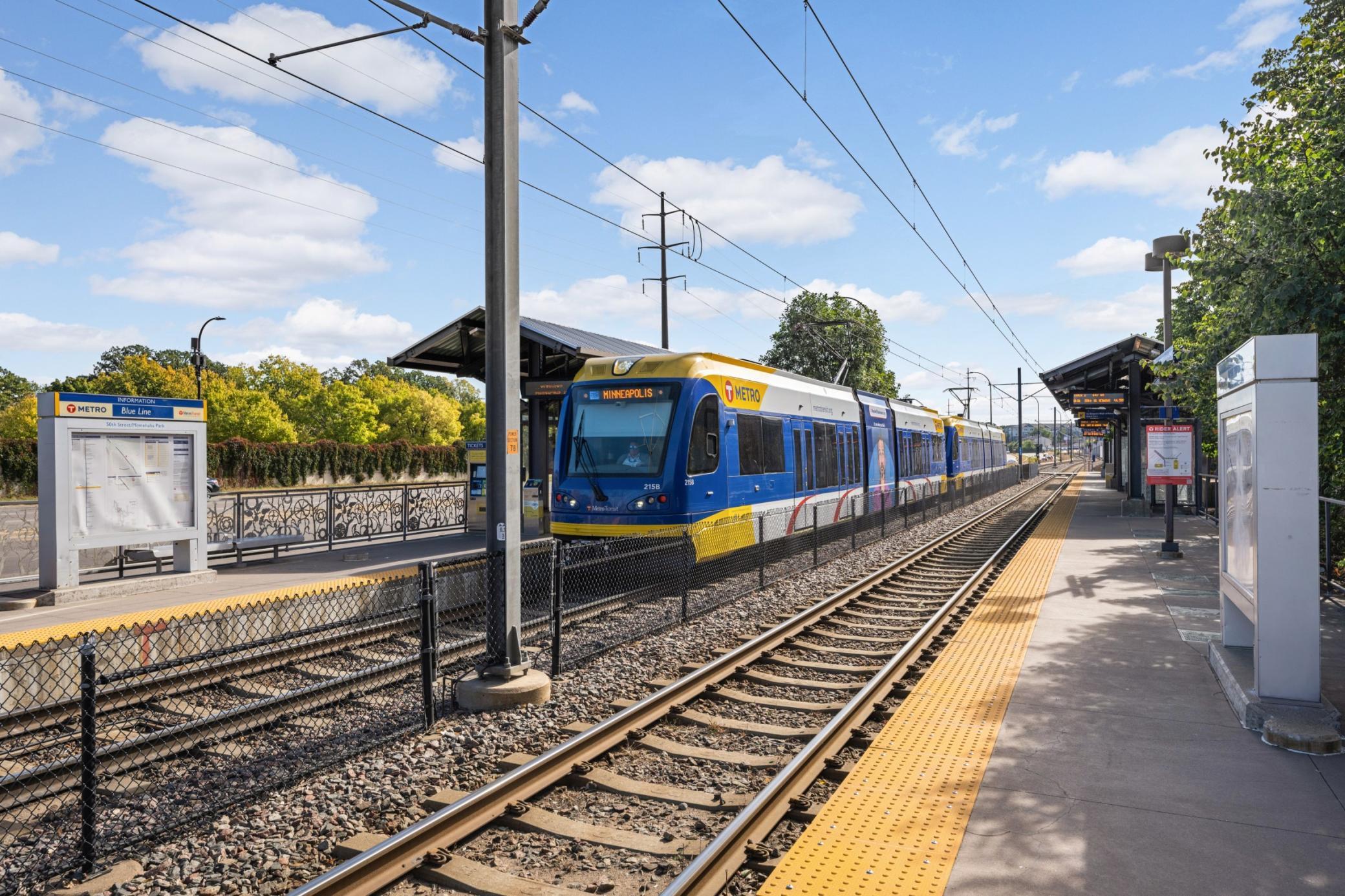 Nearby train