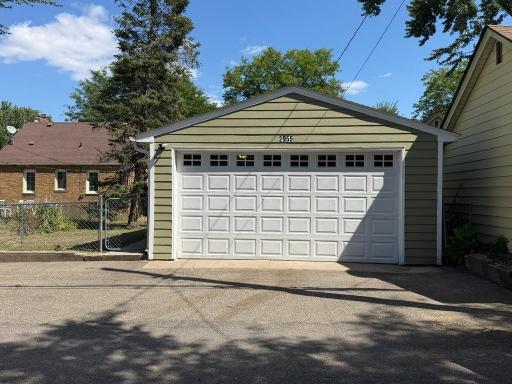 2955 Queen Two car garage, 8 foot tall door, 16 foot wide garage door