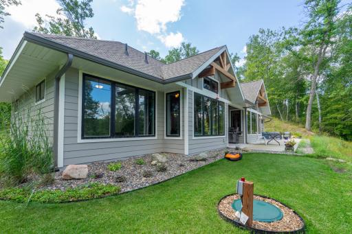 LANDSCAPING WITH TRICKLE WATERING SYSTEM