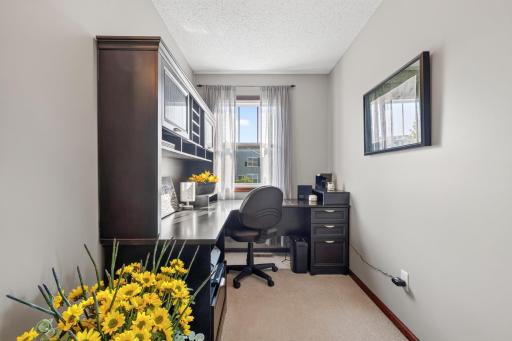 The loft is perfect for an office, sitting area, extra gathering room, crafting space or play/gaming room.