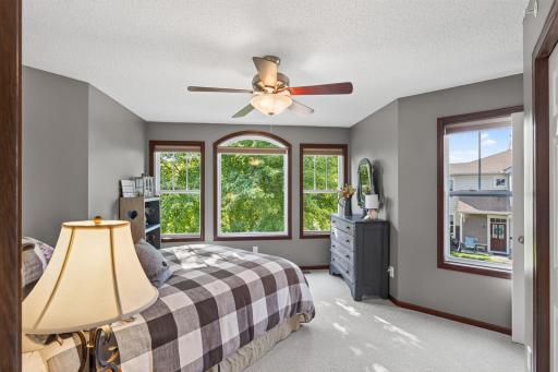 Larger and Bright upstairs bedrooms - this one has lots of windows and larger closet!