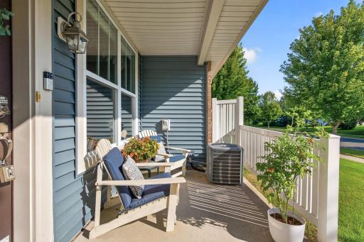 Enjoy your morning coffee on the front patio while watching the sunrise.