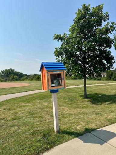 Don't forget to grab a book before you walk home.