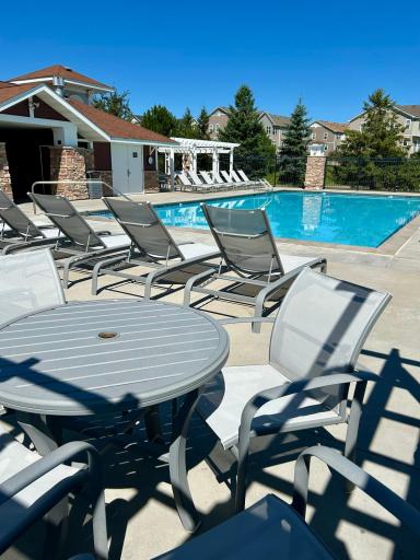 Lots of seating around the pool