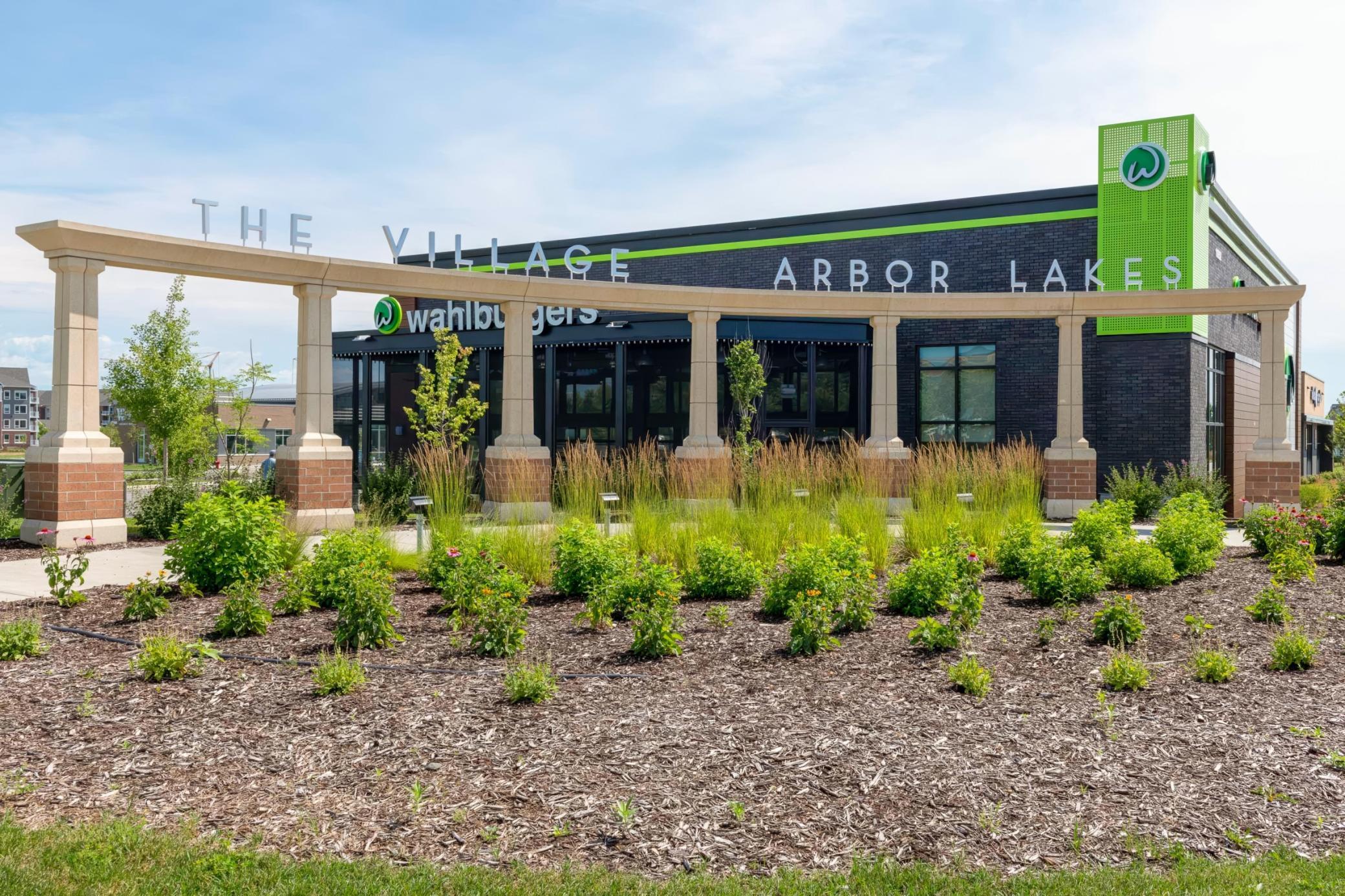 Minutes to The Village at Arbor Lakes featuring popular restaurants, retail, and community events.