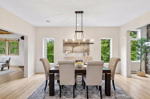 Spacious dining room for entertaining