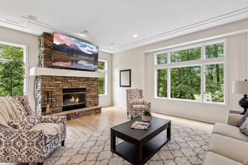 Formal living room with abundant natural light