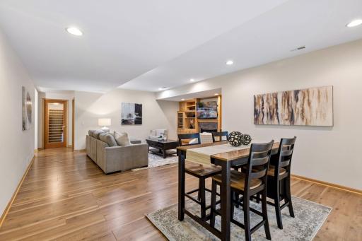 Expansive lower-level family room