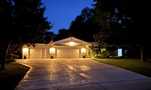 Evening photo. Front of home.