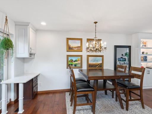 Dining area and office command station.