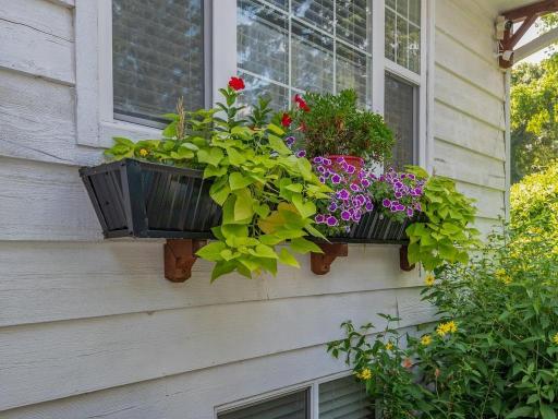 Front flower box.