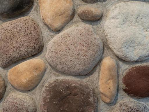 Stone finishes in the lower level.