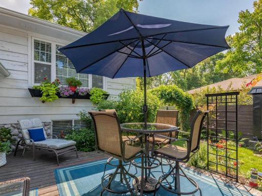 Front deck area.