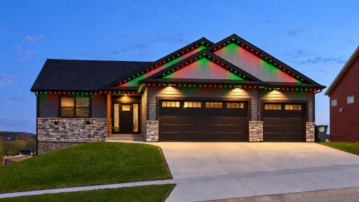 Virtually enhanced to show app-controlled exterior RGB lighting