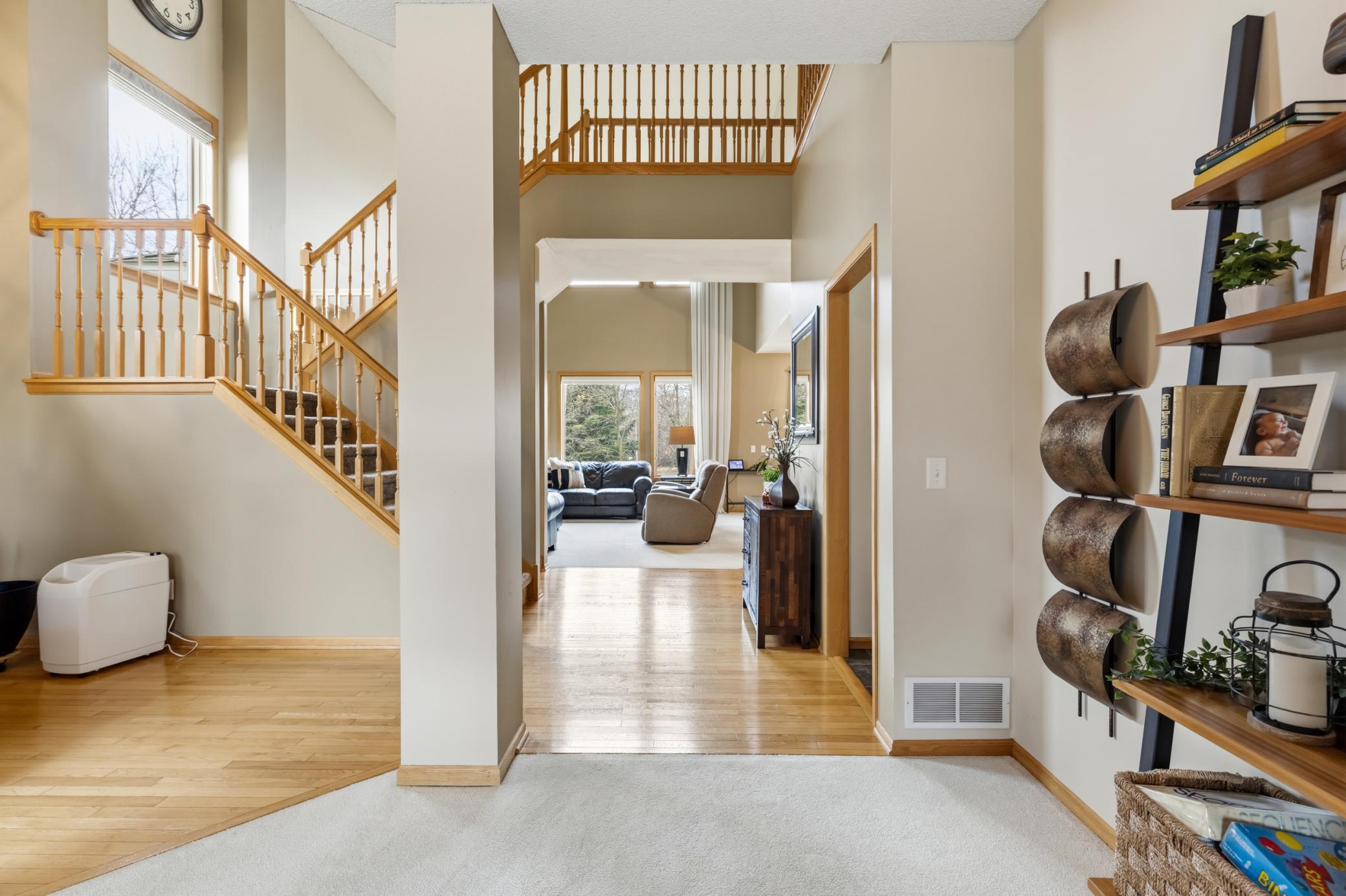 Wide open concept with 2 story Great Room, for the open and airy feel