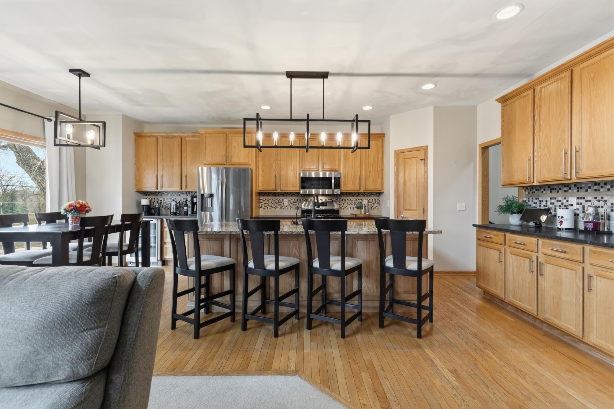 Updated Kitchen Complete with Wine Fridge