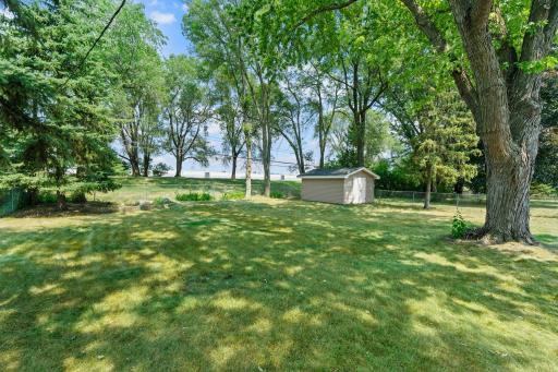 The backyard is a standout feature, offering a large fully fenced yard.