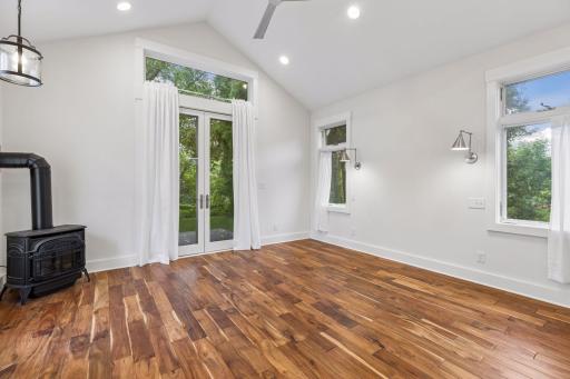 Just past the mudroom is your main floor primary suite!