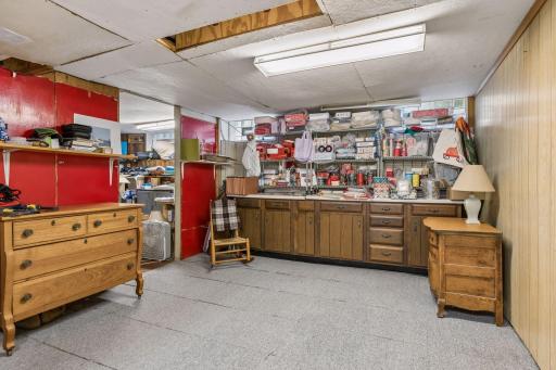 Downstairs is a ton of space full of potential. Use this for great storage or finish it off for another family room space.
