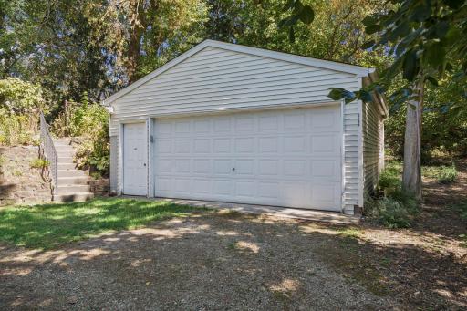 There is also a two car garage with extra parking.