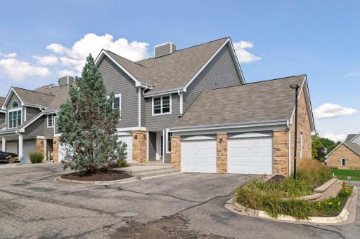 Entry to building. Garage for this unit is on the right.