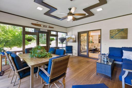 Beautiful and spacious 3 season porch to enjoy Minnesota summer nights!