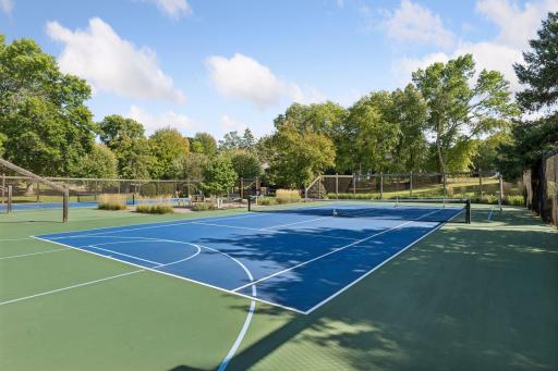 Community tennis courts.