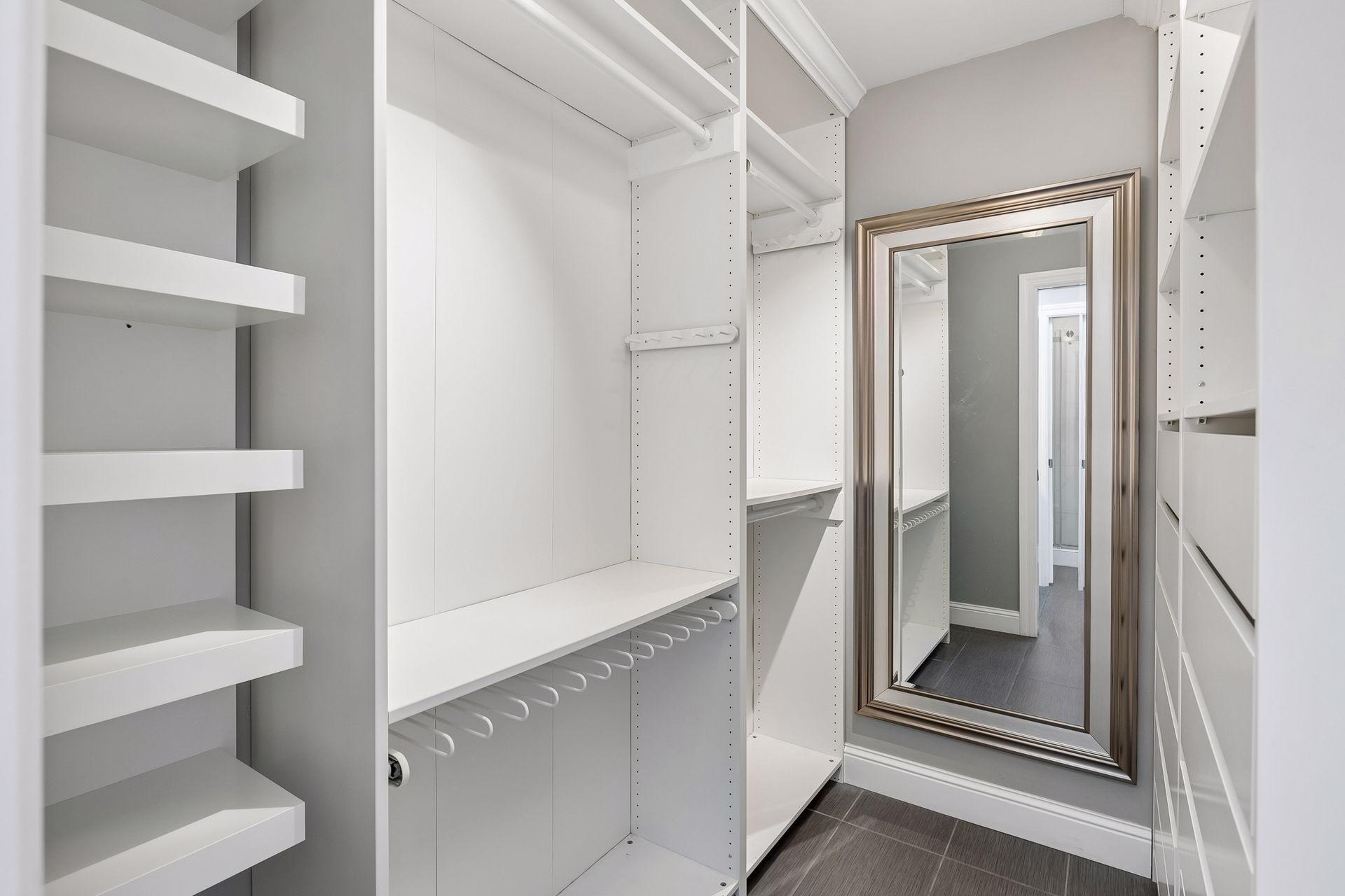 Primary walk in closet