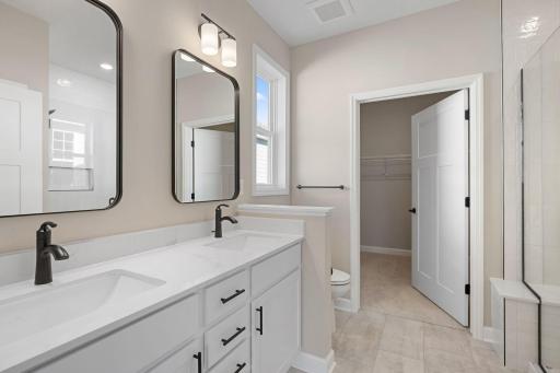 Balance shared routines with ease at the dual-sink vanity