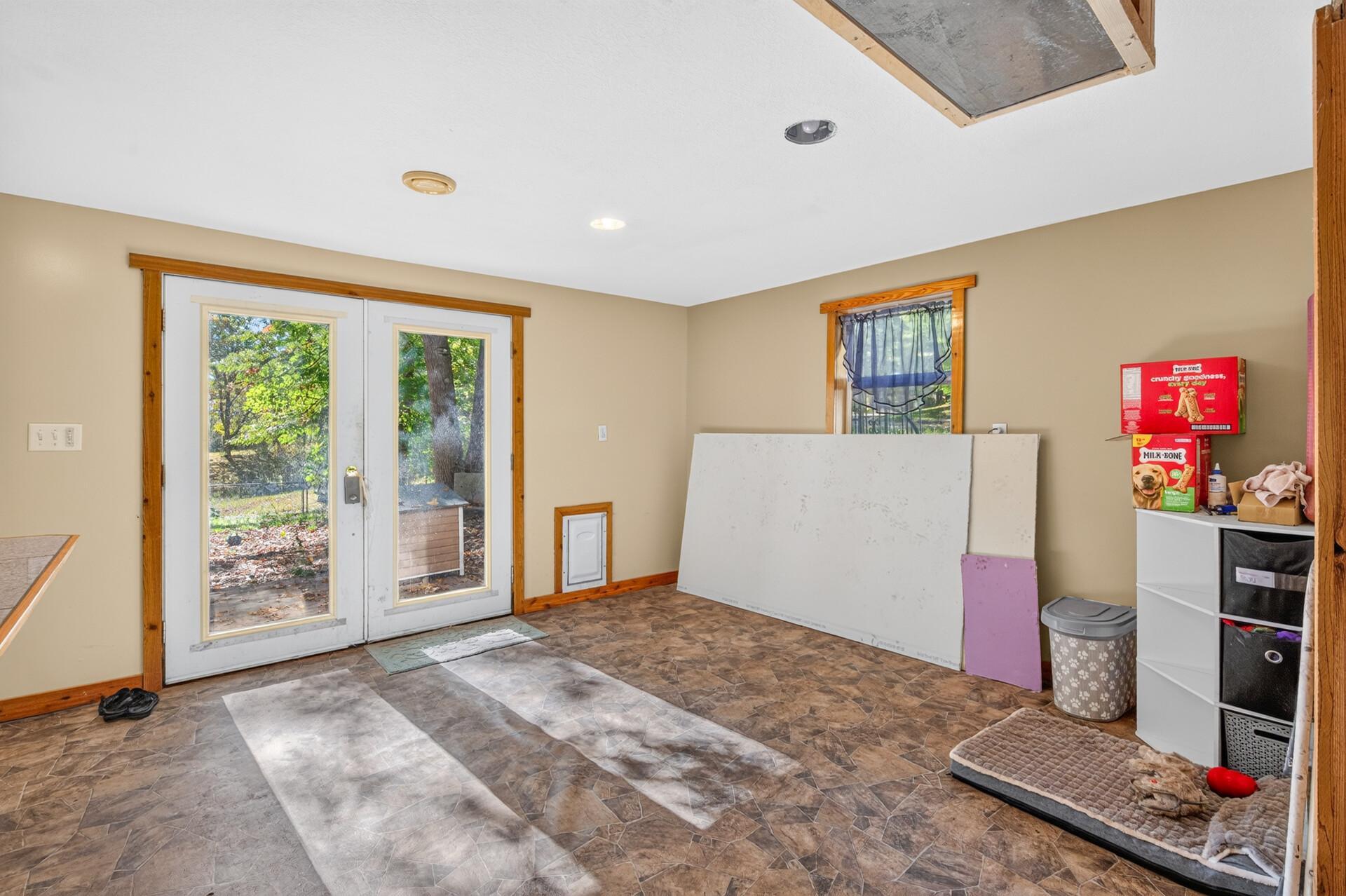 Lower level dining area (exterior door has been replaced since photo)
