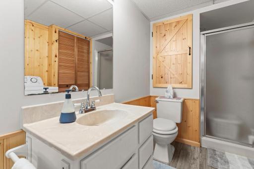 3/4 basement bathroom!