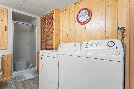 Lower level laundry space!
