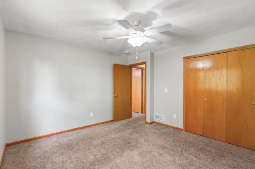 Primary bedroom on the upper level.
