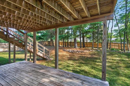 View from the lower level deck.