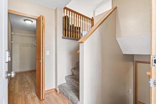 Entry of the home features a huge walk-in closet!