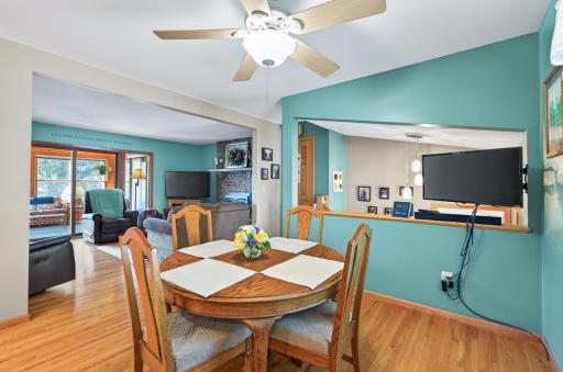 Each space is connected, for a functional layout.