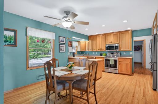 Dining area conveniently located just off the kitchen.