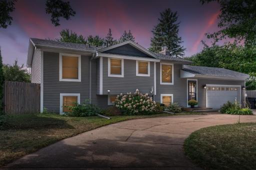 Welcoming exterior tucked away on a quiet cul-de-sac.