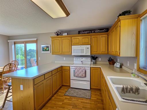 Lots of working space, counter top space, and storage.