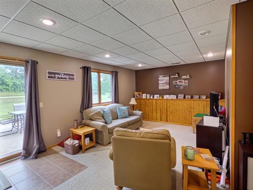 Lower level family area, great for movies and games.