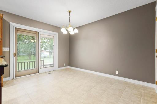 More dining space for an informal set-up in the kitchen. Would be a great nook/built-in seating!