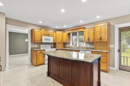 You have to see this kitchen for yourself! The Cambria countertops are gleaming.