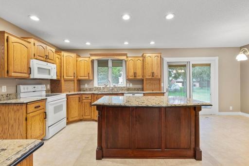 Custom cabinets with craftsmanship evident in every nook.