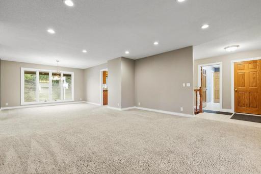 Nice spacious living room just steps inside the front door