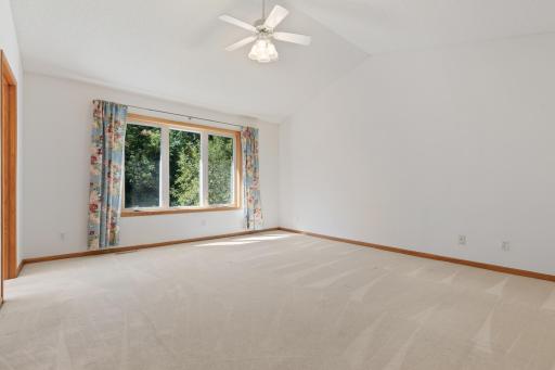 Upper Level Primary | Vaulted Ceiling | Large South-Facing Picture Window
