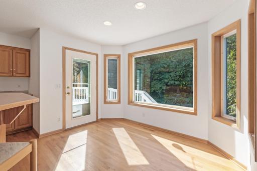 Informal Dining with Walkout to Deck and Backyard